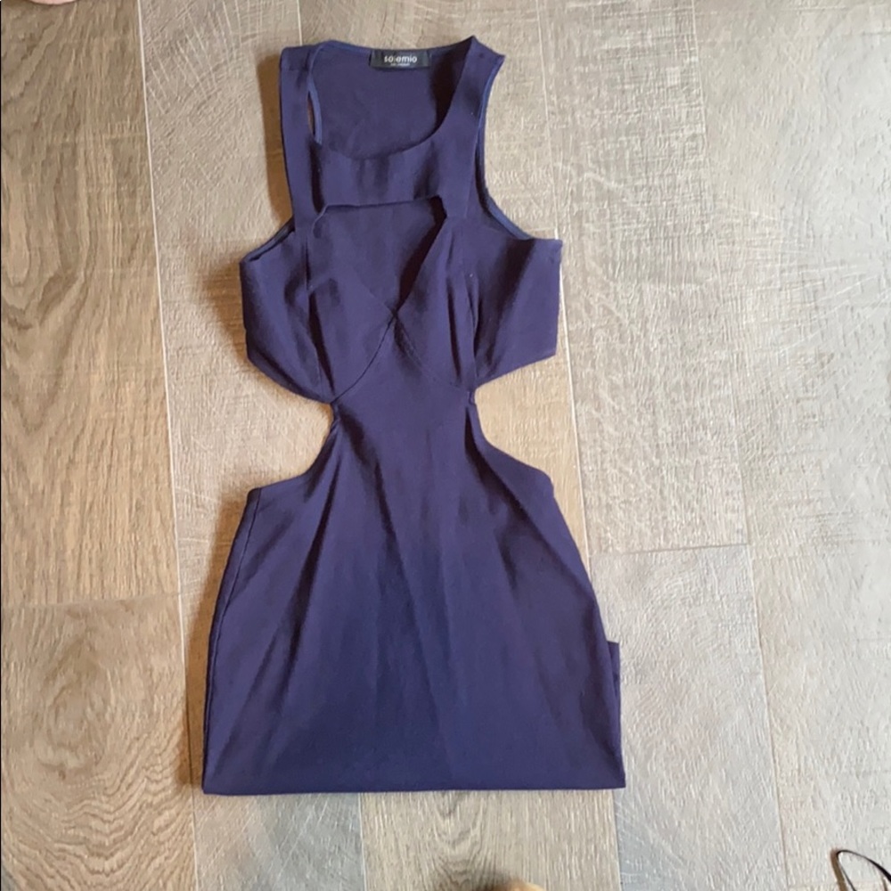 NastyGal body con cut out dress
